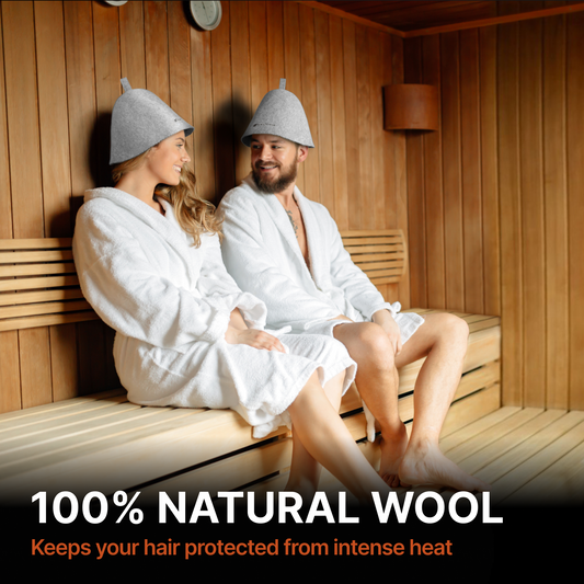 Premium Ultra Soft Sauna Hat for Women and Men (Grey)