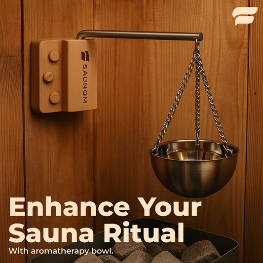 Premium Sauna Aromatherapy Bowl with Durable Swing Arm