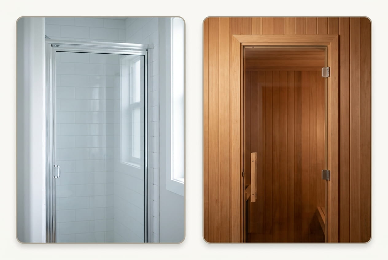 Can You Use a Shower Door for a Sauna? A Safety Guide