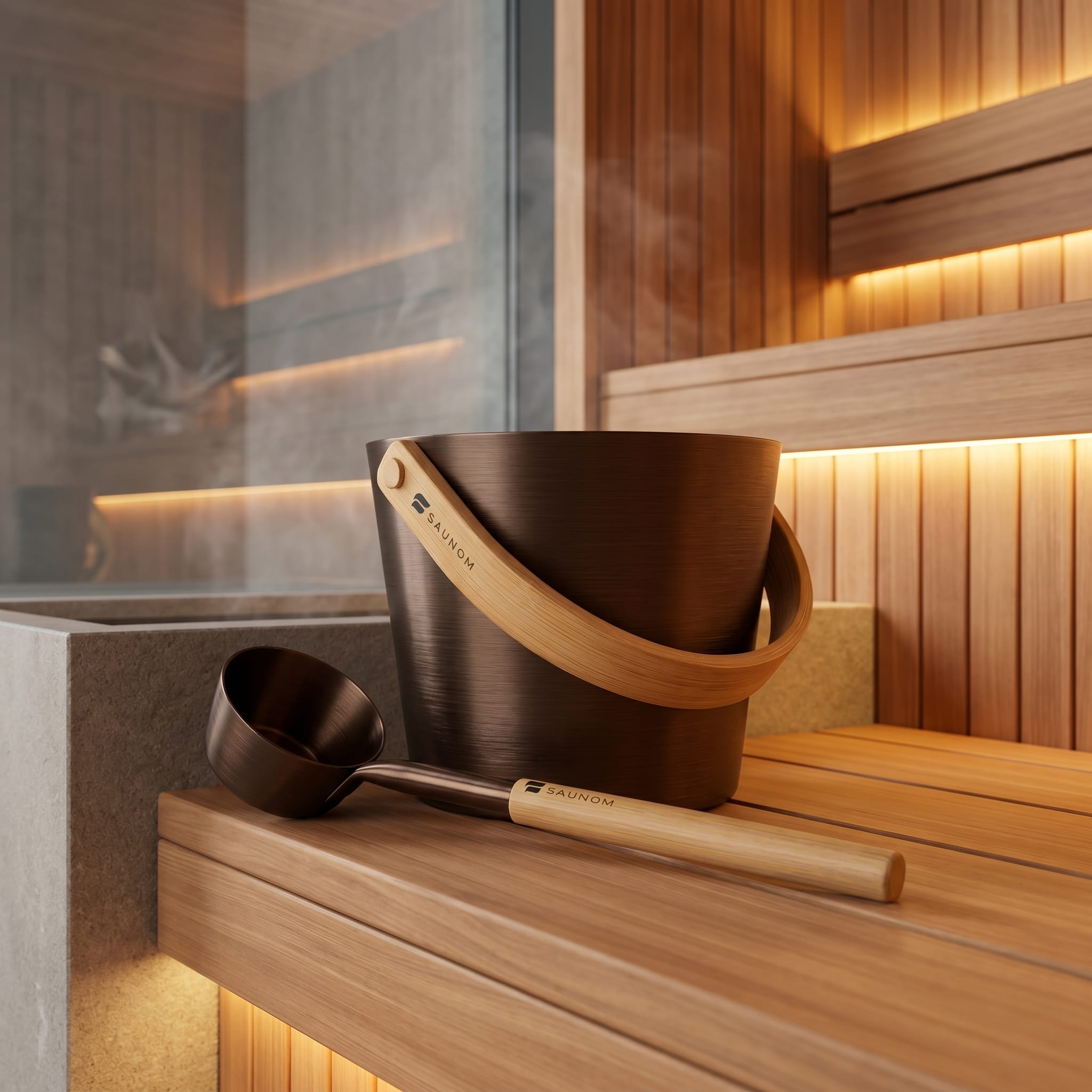 Sauna Water Buckets
