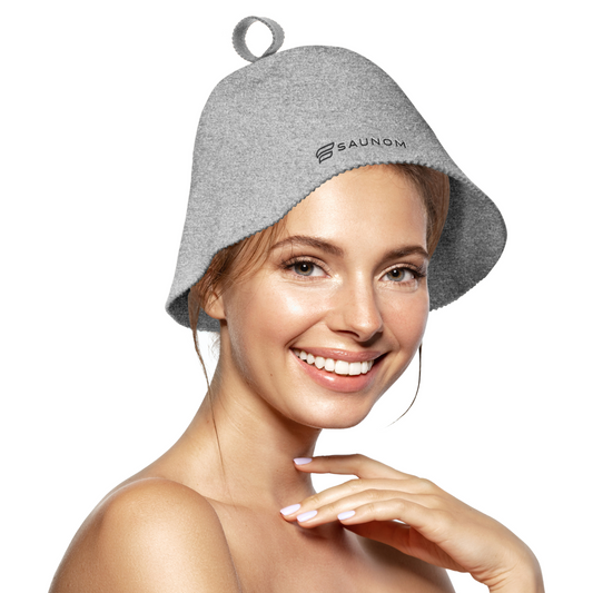 Premium Ultra Soft Sauna Hat for Women and Men (Grey)