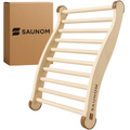 Premium Ergonomic Sauna Backrest with 100% Natural Pine Wood and Non-Slip Pads