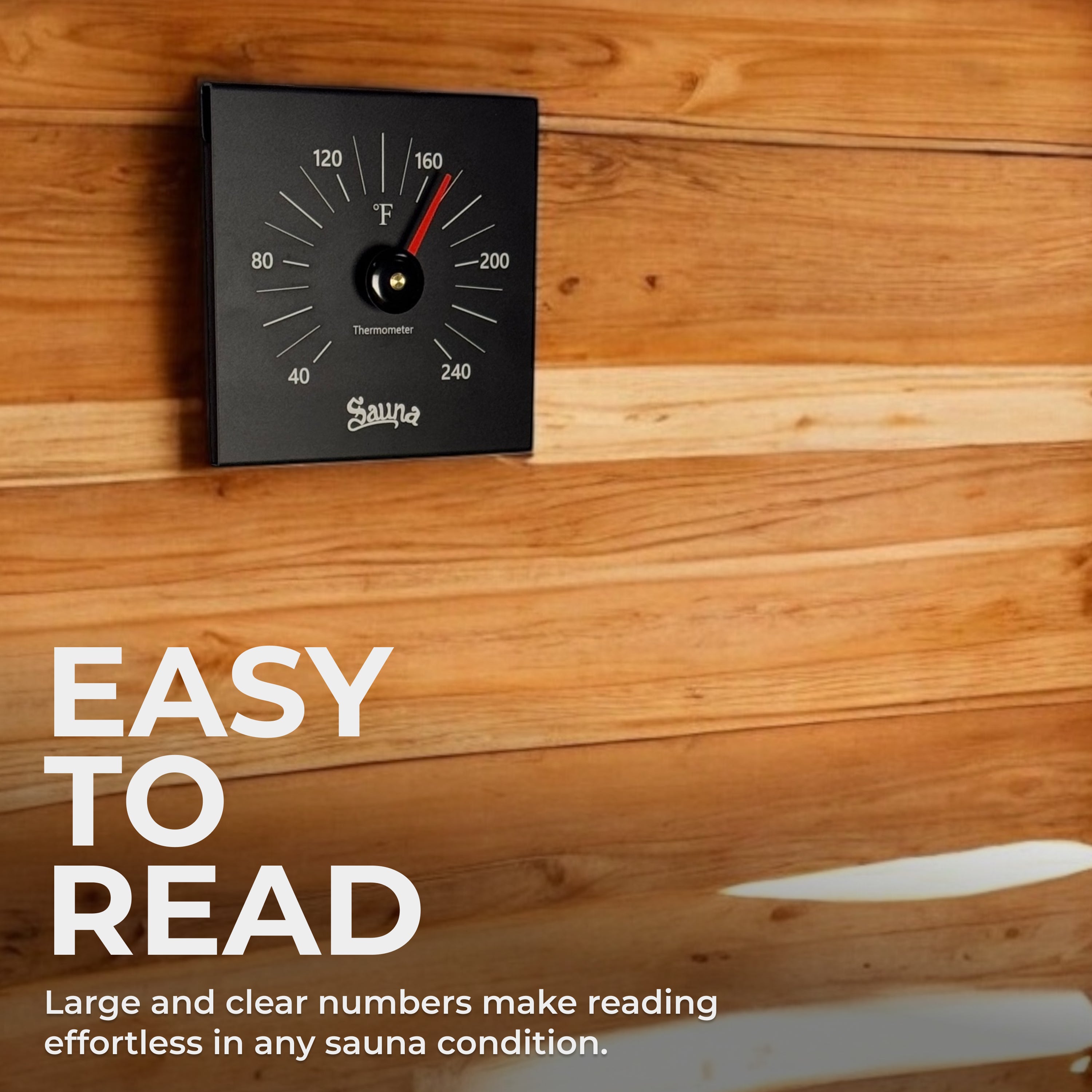 Valo™ Sauna Aluminium Thermometer
