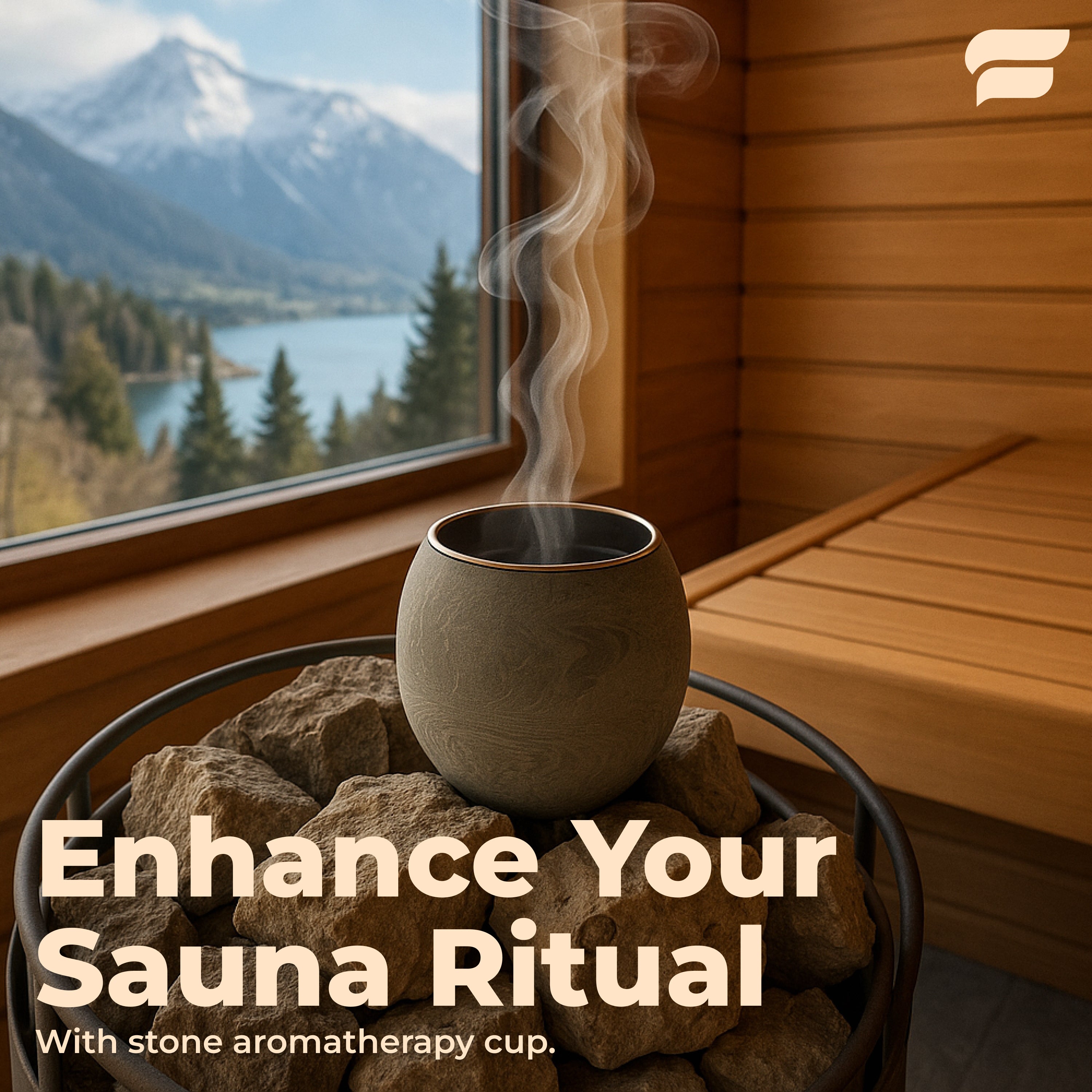 Rauha™ Stone Sauna Aromatherapy Cup