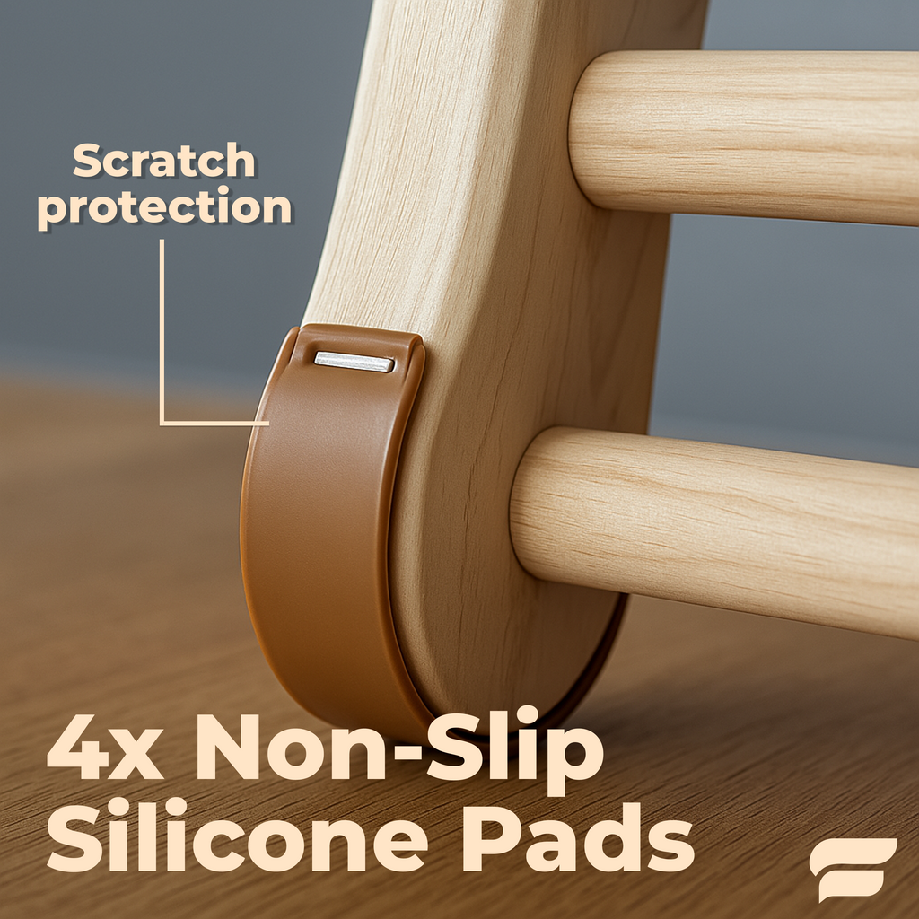 Premium Ergonomic Sauna Backrest with 100% Natural Pine Wood and Non-Slip Pads