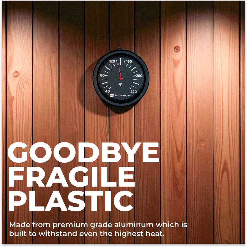Valo™ Sauna Rounded Thermometer & Hydrometer