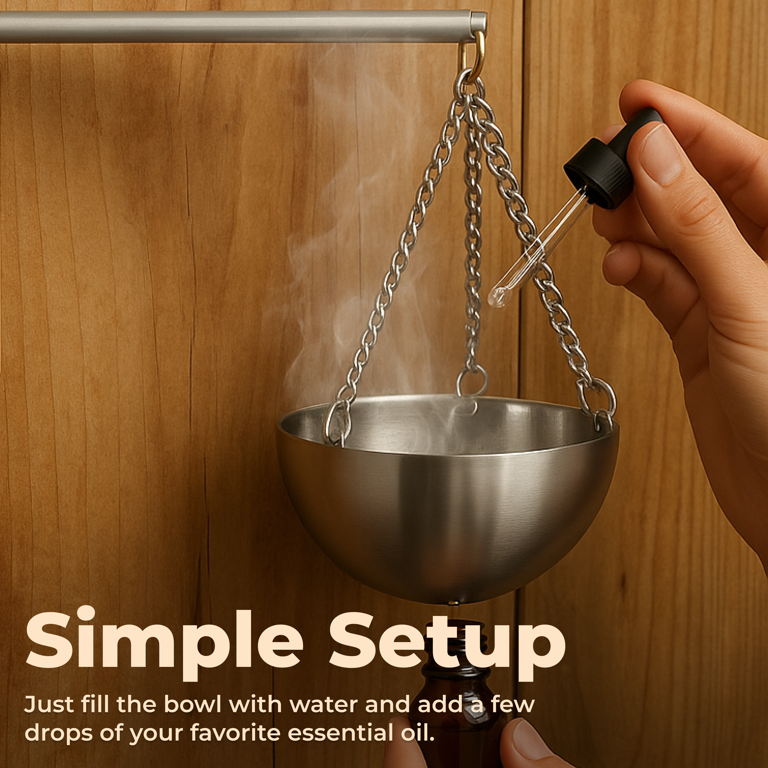 Premium Sauna Aromatherapy Bowl with Durable Swing Arm