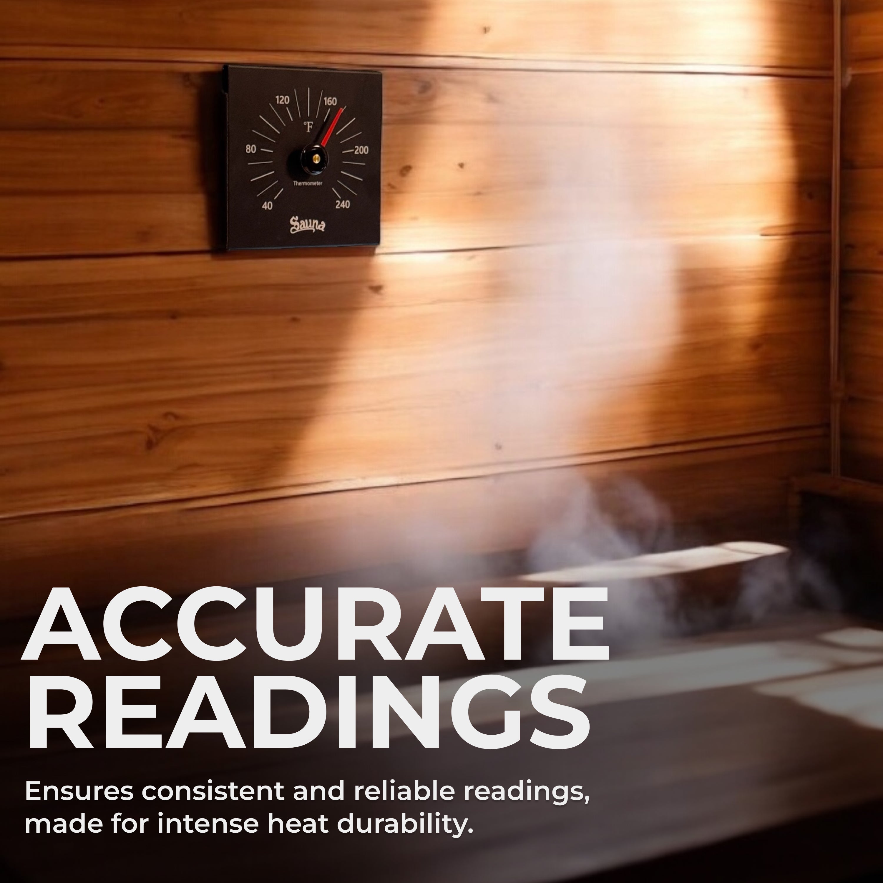 Premium Aluminum Sauna Thermometer