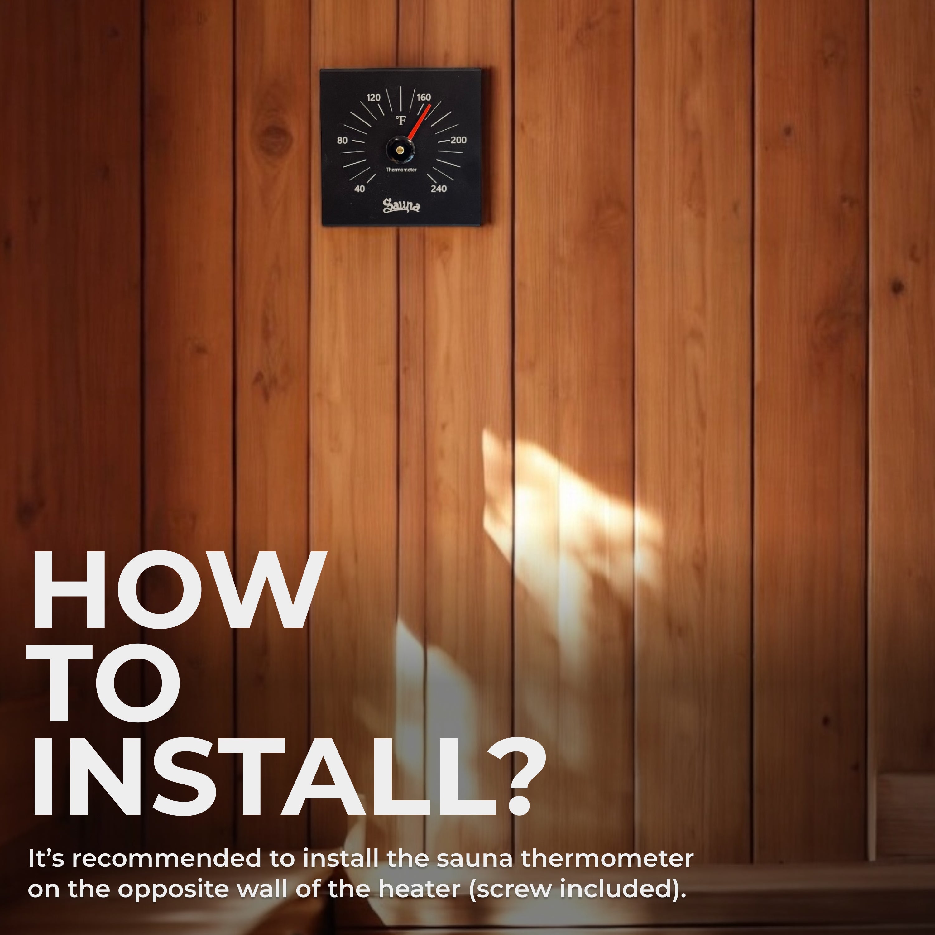 Valo™ Sauna Aluminium Thermometer