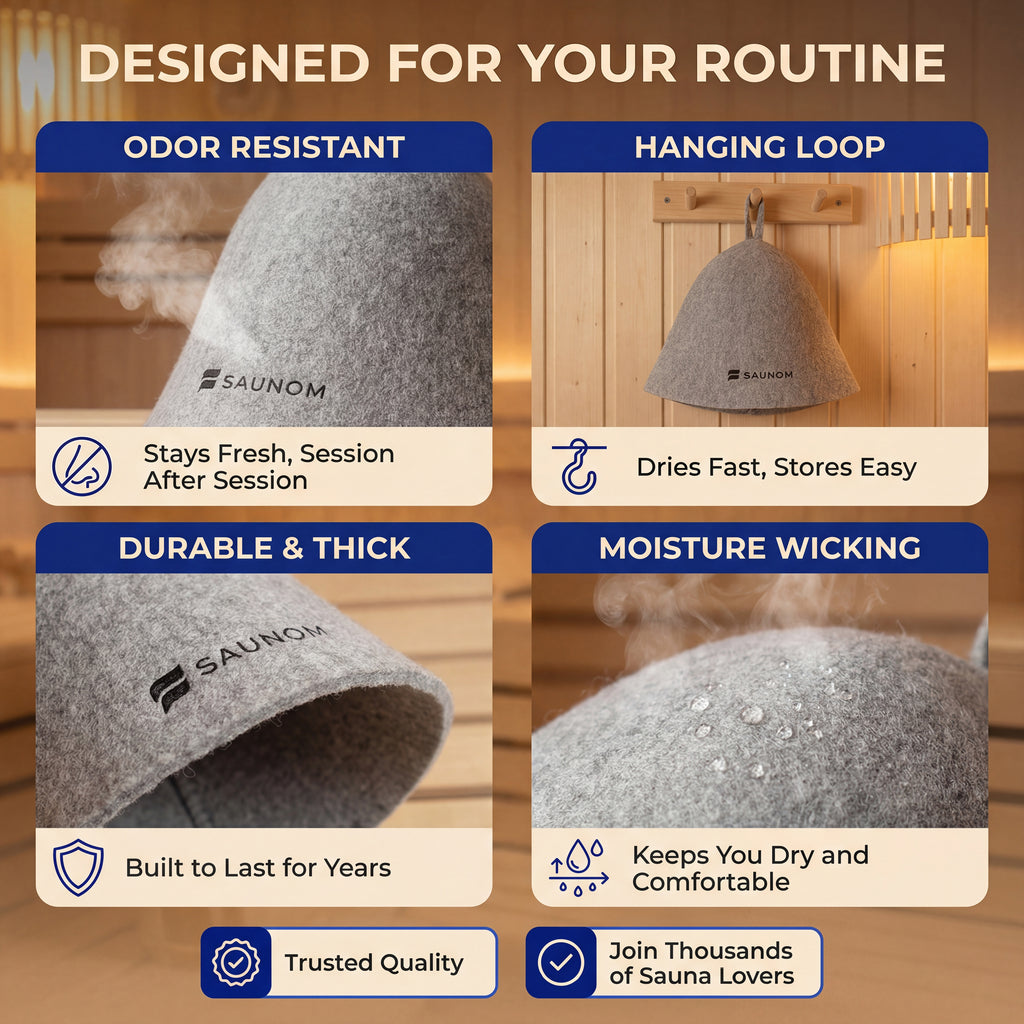 Havu™ Merino Sauna Hat (Grey)