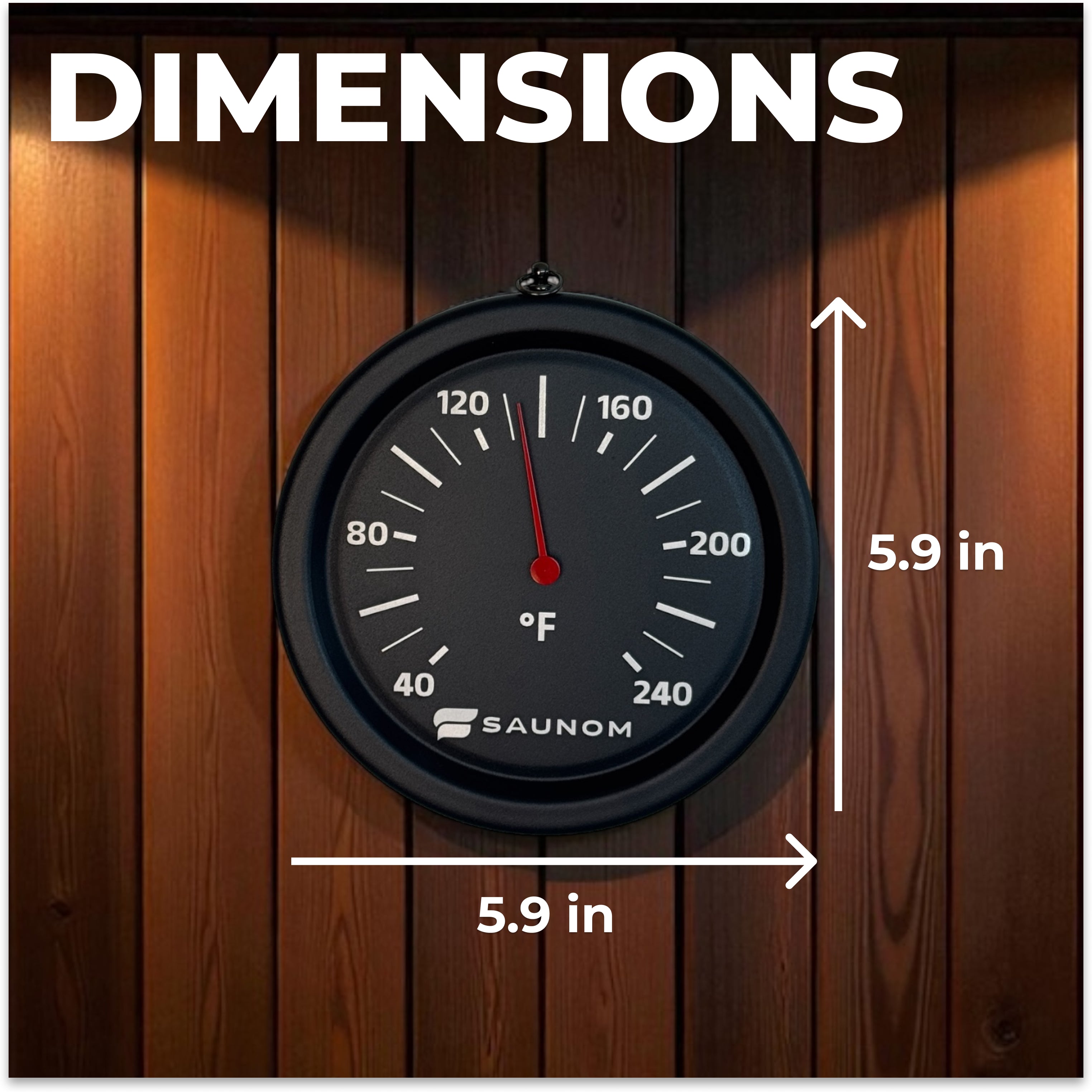 Valo™ Sauna Rounded Thermometer & Hydrometer