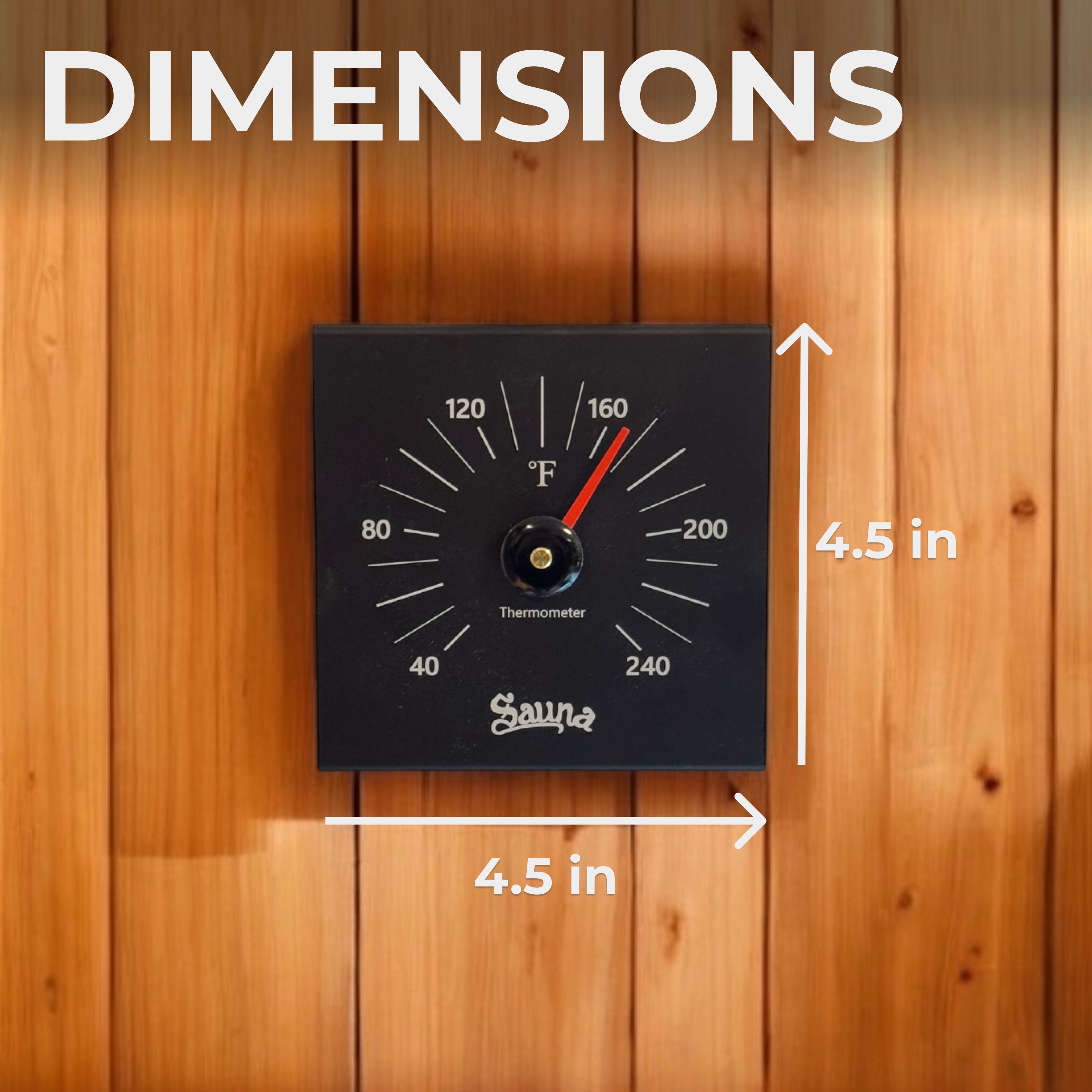 Valo™ Sauna Aluminium Thermometer