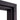 Close-up of the black alder frame and door seal on the Portti black sauna door