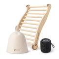 Sauna Relaxation Bundle: Bluetooth Speaker, Backrest & Merino Hat
