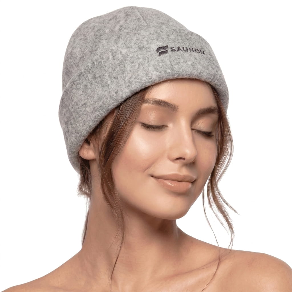 Havu™ Grey Merino Sauna Hat