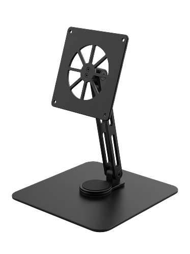 Adjustable black tabletop stand for SAUNOM red light therapy panel