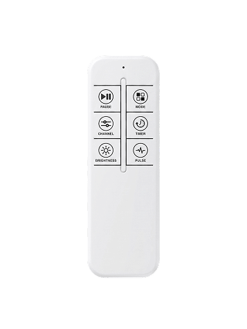 Remote control for SAUNOM red light therapy panel with timer, brightness, pulse and channel controls