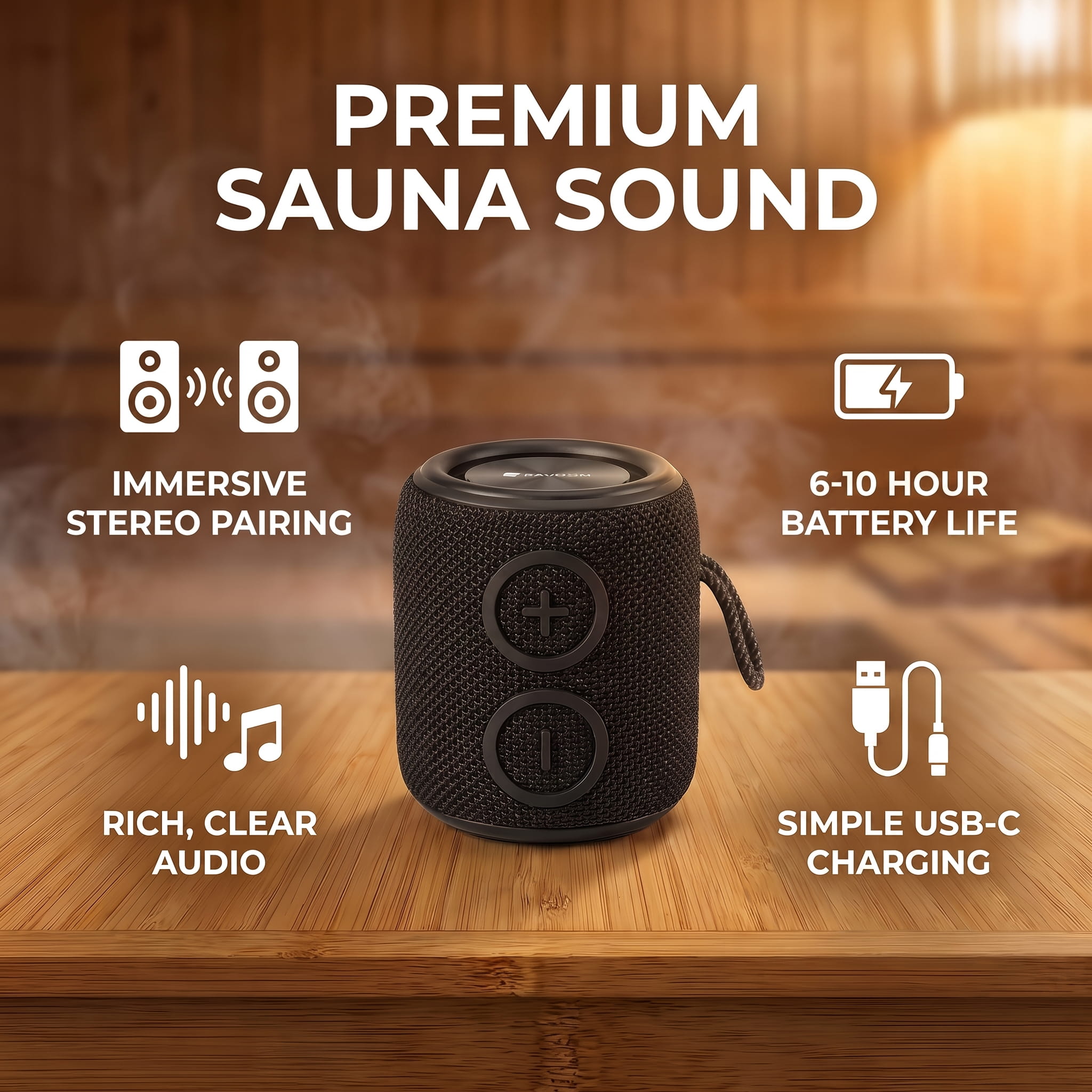 Kaiku™ Sauna Bluetooth Speaker