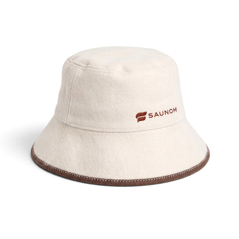 White Saunom Havu Classic Bucket sauna hat, product view