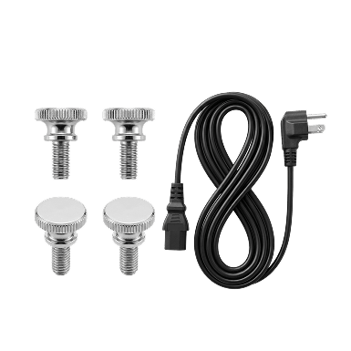 SAUNOM red light therapy panel power cable and mounting screws