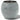 Grey SAUNOM stone sauna aromatherapy cup with silver liner on a white background