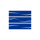 Blue icon with wavy lines on a black background